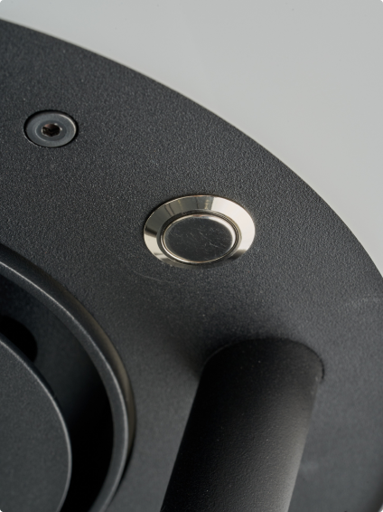 Controlled with the push of a button