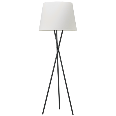 Floor Lamp HAILEY Standard Black+Athene Creme