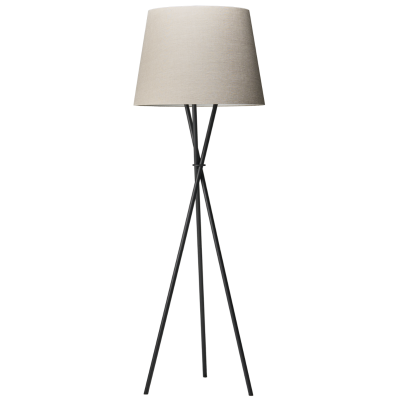 Floor Lamp HAILEY Pro Black+LinenNatur