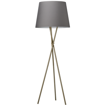 Floor Lamp HAILEY Standard Perlgold+AshGray
